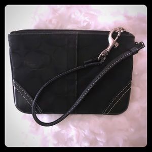 AUTHENTIC Black Coach Wristlet